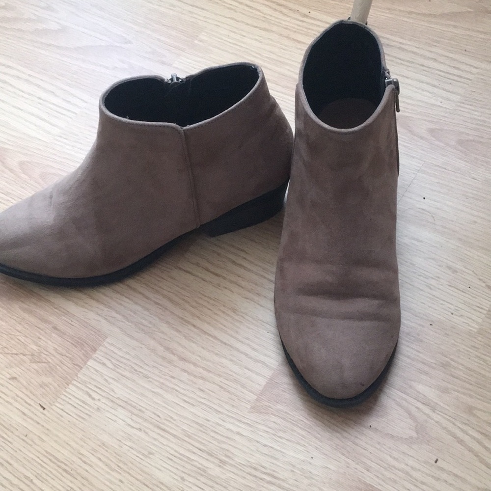 Tan booties